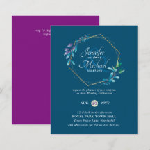 BUDGETEN - inbjudan till utandningsbröllop i Lila 