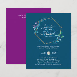 BUDGETEN - inbjudan till utandningsbröllop i Lila 