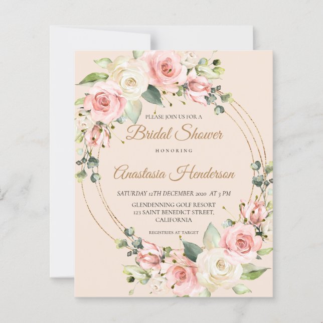 Budgeten Inbjudningskort för möhippan. (Framsida)