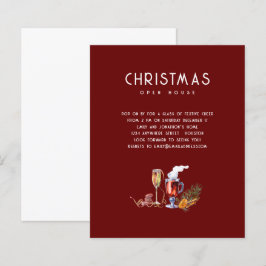 Budgeten Jul - öppna hus Drinks Burgundy