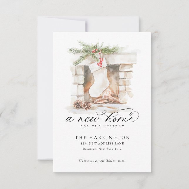 BUDGETEN - Julklämning - en ny Flytta i hemmet Anteckningskort (Framsida)