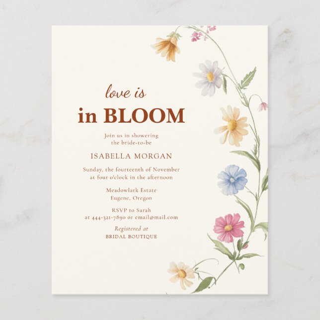 Budgeten Kärlek är i blommande Möhippa (Framsida)