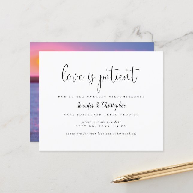 Budgeten Kärlek är tålmodig uppskjutning av Bröllo (Fram/Back In Situ)