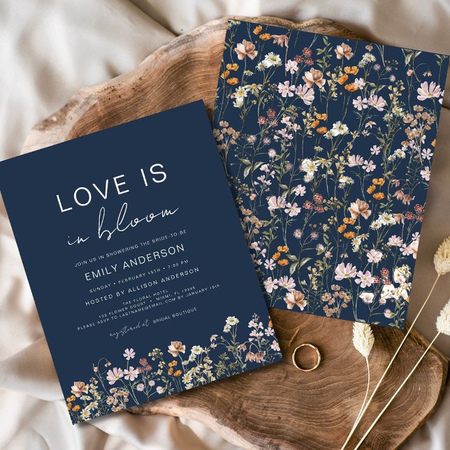 Budgeten Kärlek finns i Möhippan Bloom Wildblomma Flygblad (Skapare uppladdad)