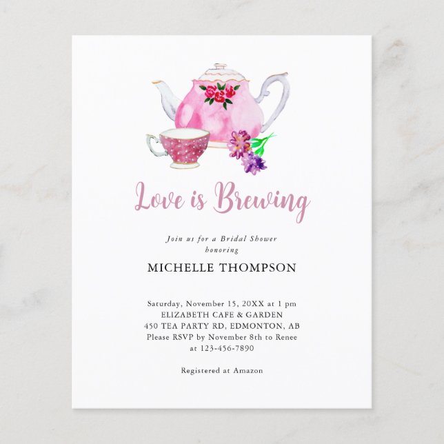 Budgeten Kärlek håller på att rasa Möhippan Tea Pa (Framsida)