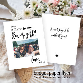 Budgeten kommer att bli mitt frieri foto på blomma flygblad