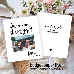 Budgeten kommer att bli mitt frieri foto på blomma flygblad
