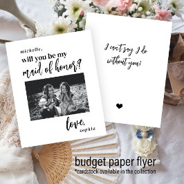 Budgeten kommer att vara min maid of honor-fotofil flygblad
