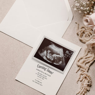 Budgeten kommer snart, ultraljudsfoto-Gravid