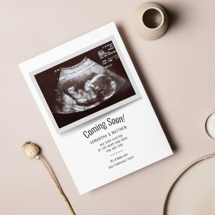 Budgeten kommer snart, ultraljudsfoto-Gravid Flygblad
