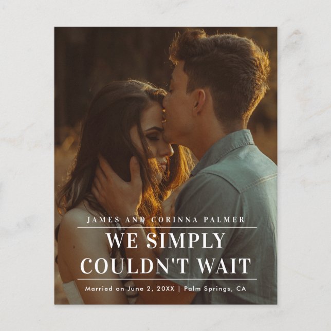 Budgeten kunde inte vänta på meddelande om Photo B (Framsida)