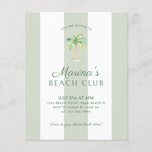 BUDGETEN Kustnära Grönten Rand Beach Klubb Bird (Framsida)