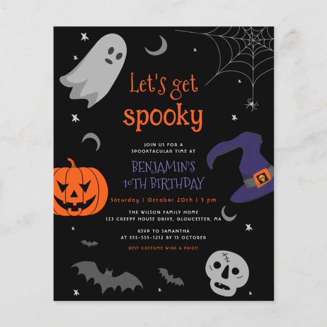 Budgeten Låt oss dig att få tal på Halloween oavse (Framsida)