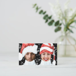 BUDGETEN Lustig fotomåltid - Personligen Jul Anteckningskort