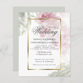 Budgeten men vackert Rustic Rosa ros