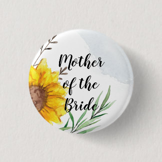 BUDGETEN Mor Bride Groom bröllopsgåvor - solblommo Knapp