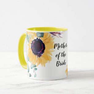 BUDGETEN Mor Bride Groom bröllopsgåvor - solblommo Mugg