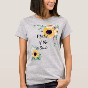 BUDGETEN Mor Bride Groom bröllopsgåvor - solblommo T Shirt
