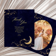 BUDGETEN Navy Guld under Stars Quinceañera Photo