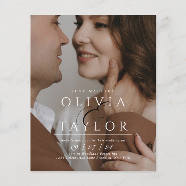 BUDGETEN Ny gifta Ampersand 2 Photo Bröllop (Framsida)