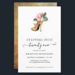 Budgeten ökar till 21 Blommigtars Guld Heels Birth<br><div class="desc">Modern, Elegant, "Stepping In to 21" Chic Blommigt Guld Heels Födelsedagsfest inbjudan, med vår glamorösa glättade vattenfärga guld, som omges av tropiska blommor från rosa och grönt. Bakgrunden är en lyxig vattenfärgstvätta i guld. Enkel att anpassa med din information för en enkel elegant, 21:a födelsedag födelsedagsfest inbjudan. **Vårt BUDGETpapper är...</div>