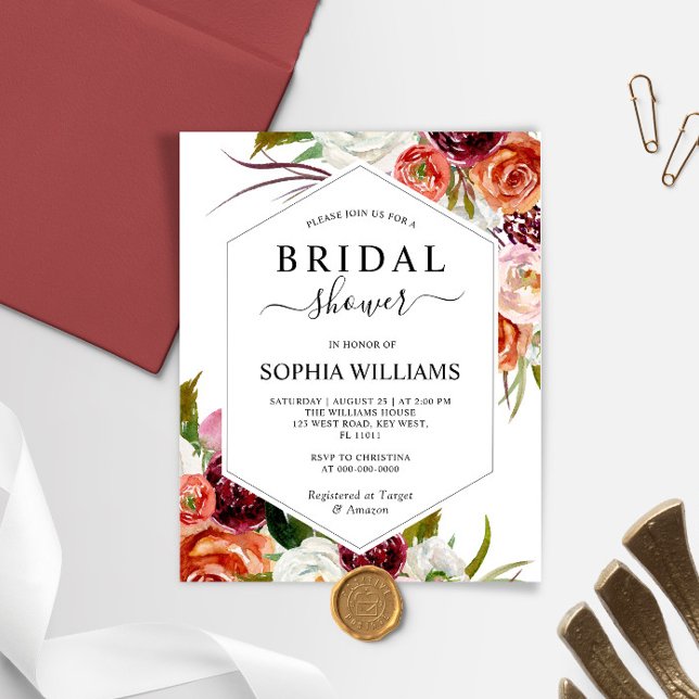 Budgeten Orange Ro Ram Inbjudningskort för möhippa (Skapare uppladdad)