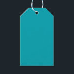 BUDGETEN Peacock Blue Teal Monochrome Bröllop Presentetikett<br><div class="desc">Visa fullt samling</div>