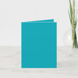 BUDGETEN Peacock Blue Teal Monochrome Bröllop Tack Kort