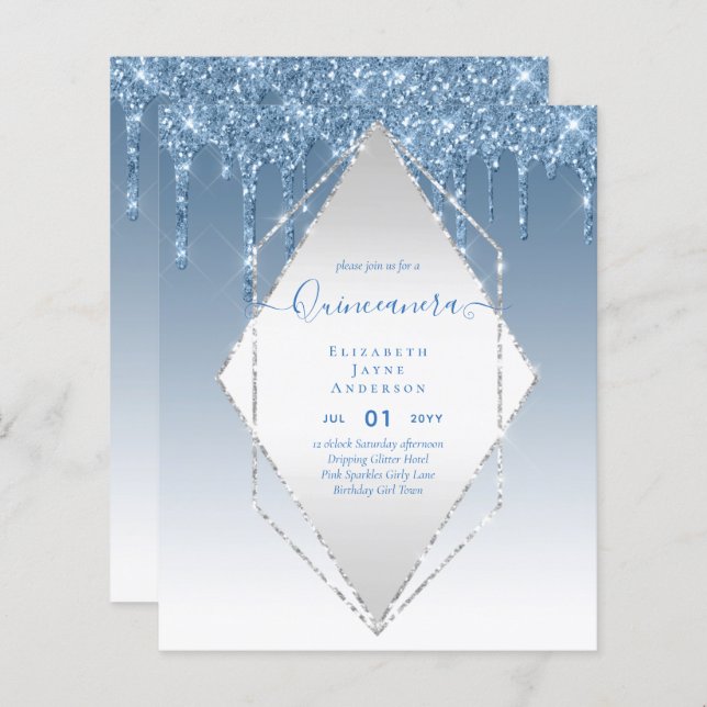 BUDGETEN Quinceanera Dripping Glitter Glamor 15:e (Fram/baksida)