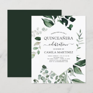Budgeten Quinceanera Vår Botanical Grey