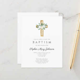 Budgeten Religiösa Kor Vita Blommigten Baptism Inb