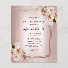 Budgeten Ro Guld  Blommigt Möhippa Inbjudan