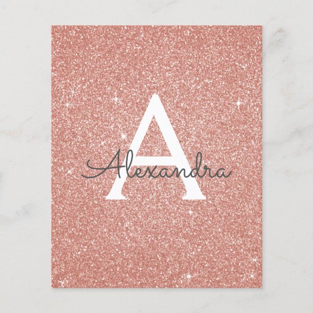 Budgeten Ro Guld Glitter 13:e tretton födelsedag Flygblad (Framsidan)