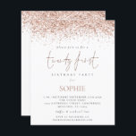 Budgeten Ro Guld Glitter 20 första Party Inbjudan<br><div class="desc">Det finns två pappra alternativ att välja mellan för detta storlek (4, 5 x 5, 6 tum) i budgetintervallet. För denna produkt skulle jag vilja rekommendera halvglans som är ett 110 g/m kort lagrar, liknande tjocklek som ett vykort. Sateringsalternativet är en mycket tunnare papper på 80 g/m. Standardvärdet är semiglans....</div>