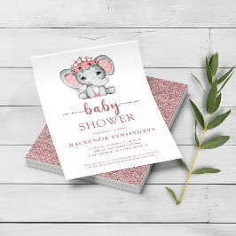 Budgeten Ro Guld Glitter Elephant Flicka FLYER