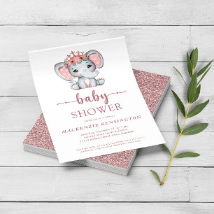 Budgeten Ro Guld Glitter Elephant Flicka FLYER