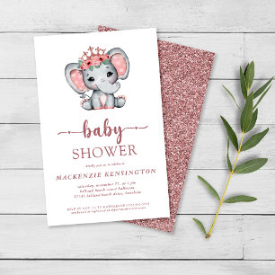 Budgeten Ro Guld Glitter Elephant Flicka FLYER