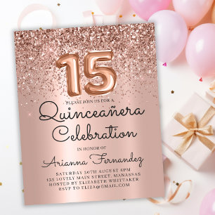 Budgeten Ro Guld Quinceañera 15:e födelsedagen Inb