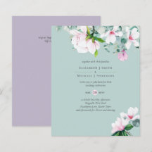 BUDGETEN Rosa Magnolias Eucalyptus Lavender Bröllo