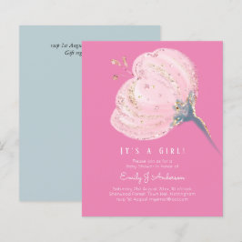 BUDGETEN Rosa ros Glitter är en flicka-babyskor