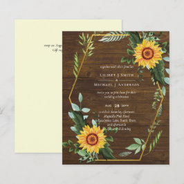 BUDGETEN Rustic BOHO Solblommor Greenery Bröllop