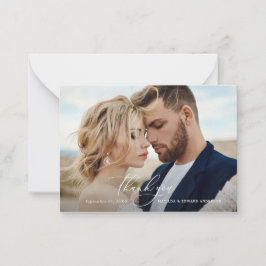 Budgeten Rustic elegant bröllop tackar er botanisk Anteckningskort