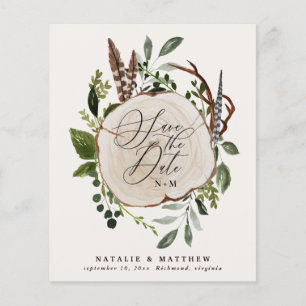 Budgeten Rustic farmhouse faller bröllop, spara da Flygblad
