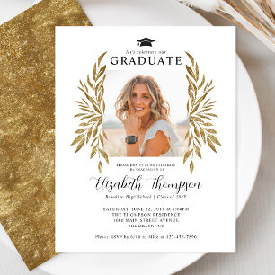 Budgeten Rustic Guld Lövs Photo Studentfest