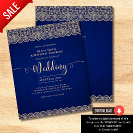 BUDGETEN Rustik, BLUE Guld Snöre, jordbrukshus Brö