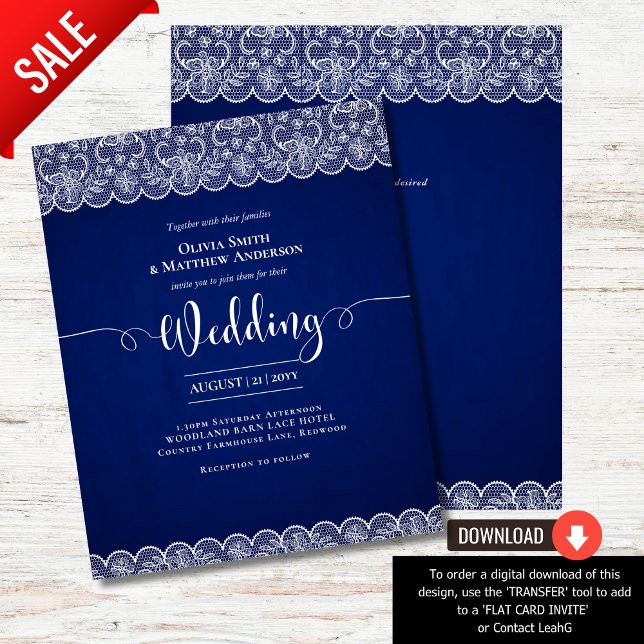 BUDGETEN Rustik BLUE White Snöre Jordbruk Bröllop (Skapare uppladdad)