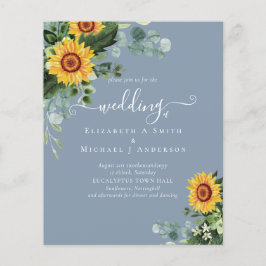 BUDGETEN Rustium Solblommor Eucalyptus Löv Bröllop