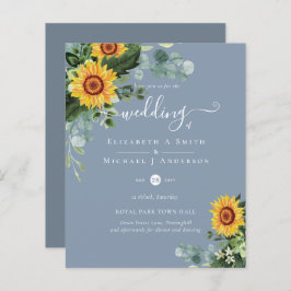 BUDGETEN Rustium Solblommor Eucalyptus Löv Bröllop