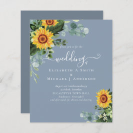 BUDGETEN Rustium Solblommor Eucalyptus Löv Bröllop