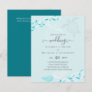 BUDGETEN Sea Turtles BEACH WedCoral Teal